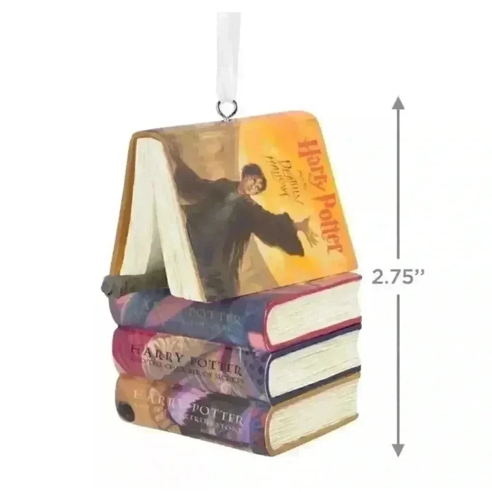 Hallmark Harry Potter Book & Wand Christmas Ornament NEW